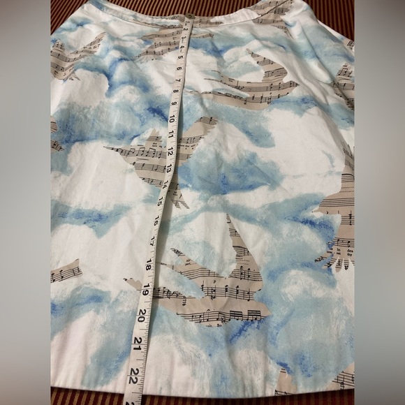Anthropologie Maeve Songbird Music circle A-line Skirt size 6 - Picture 9 of 10